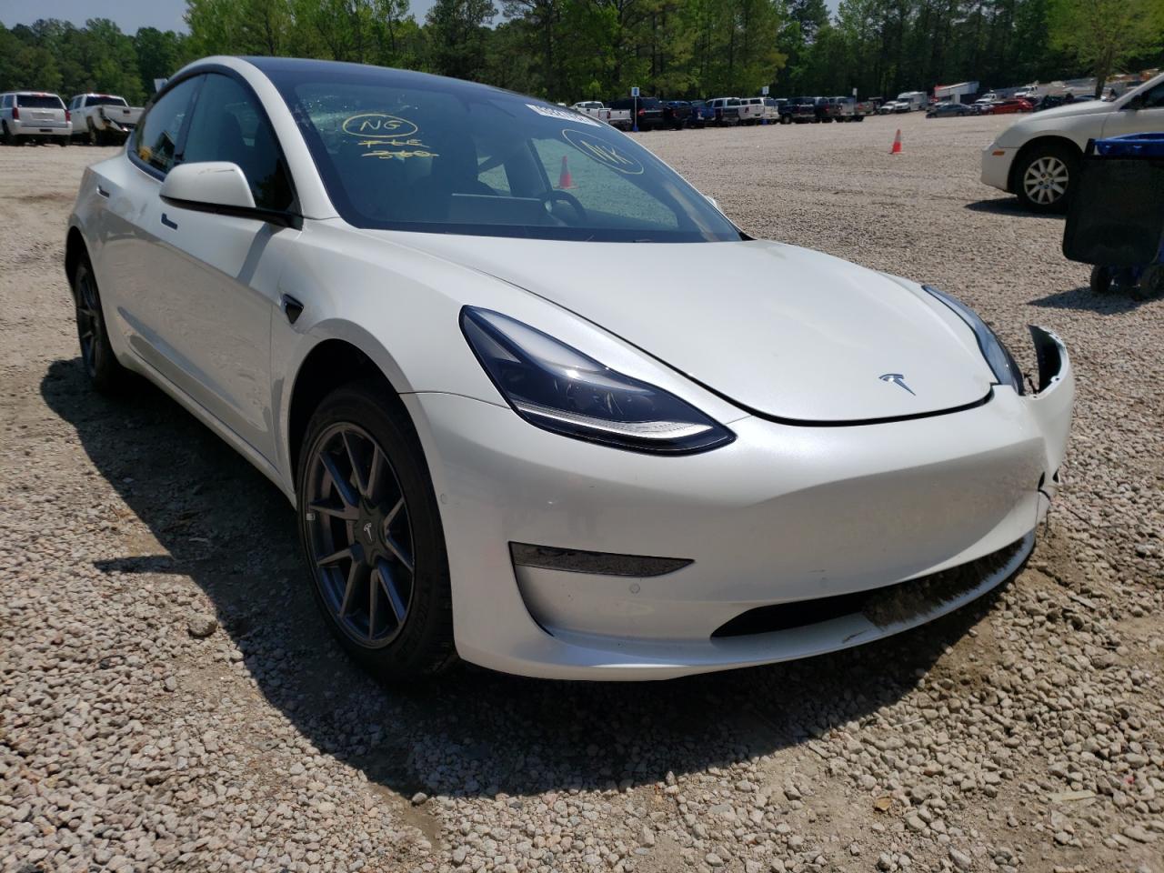 TESLA MODEL 3 2021 with VIN 5YJ3E1EA2MF053232 - Photo from auction
