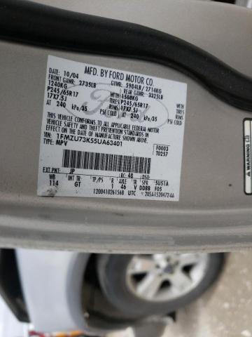 Photo 10 from auction – 2005 FORD EXPLORER X with VIN 1FMZU73K55UA63401