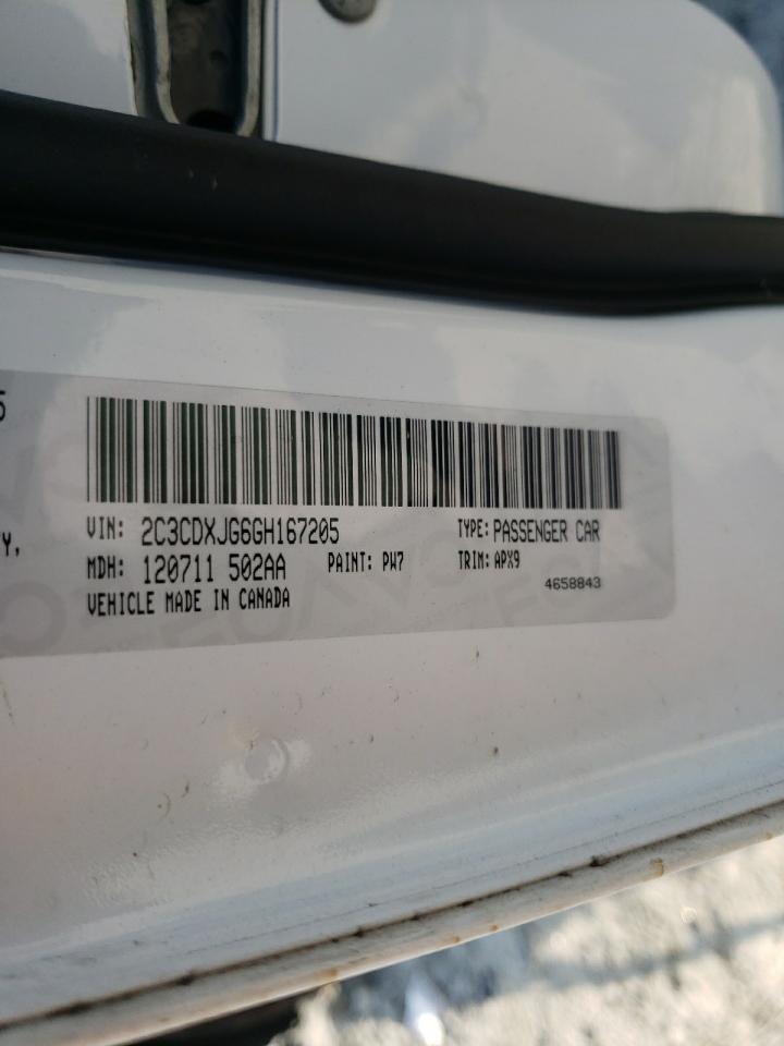 Photo 10 from auction – 2016 DODGE CHARGER SX with VIN 2C3CDXJG6GH167205