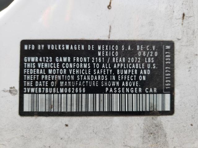 Photo 10 from auction – 2020 VOLKSWAGEN JETTA SEL with VIN 3VWEB7BU8LM062656