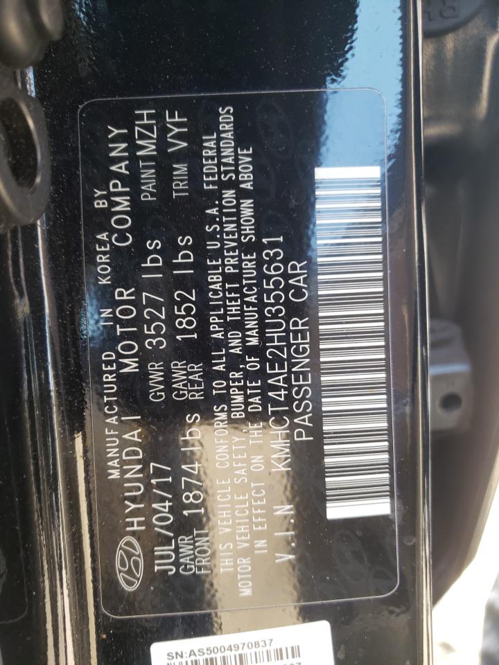 Photo 10 from auction – 2017 HYUNDAI ACCENT SE with VIN KMHCT4AE2HU355631
