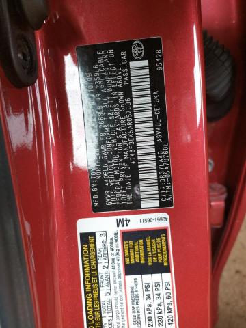 Photo 10 from auction – 2010 TOYOTA CAMRY BASE with VIN 4T4BF3EK5AR057096