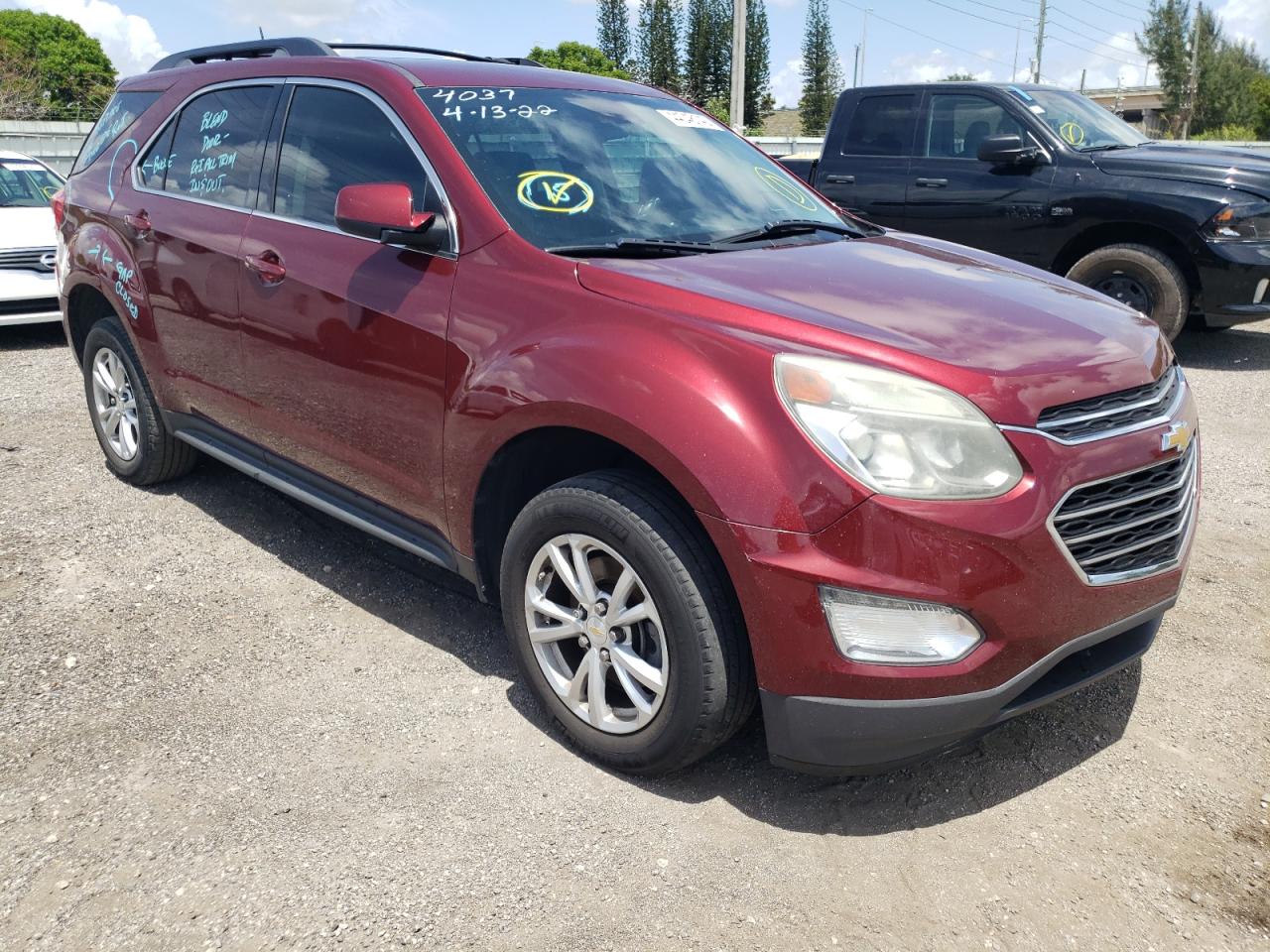 CHEVROLET EQUINOX LT 2017 with VIN 2GNALCEK8H1534037 - Photo from auction