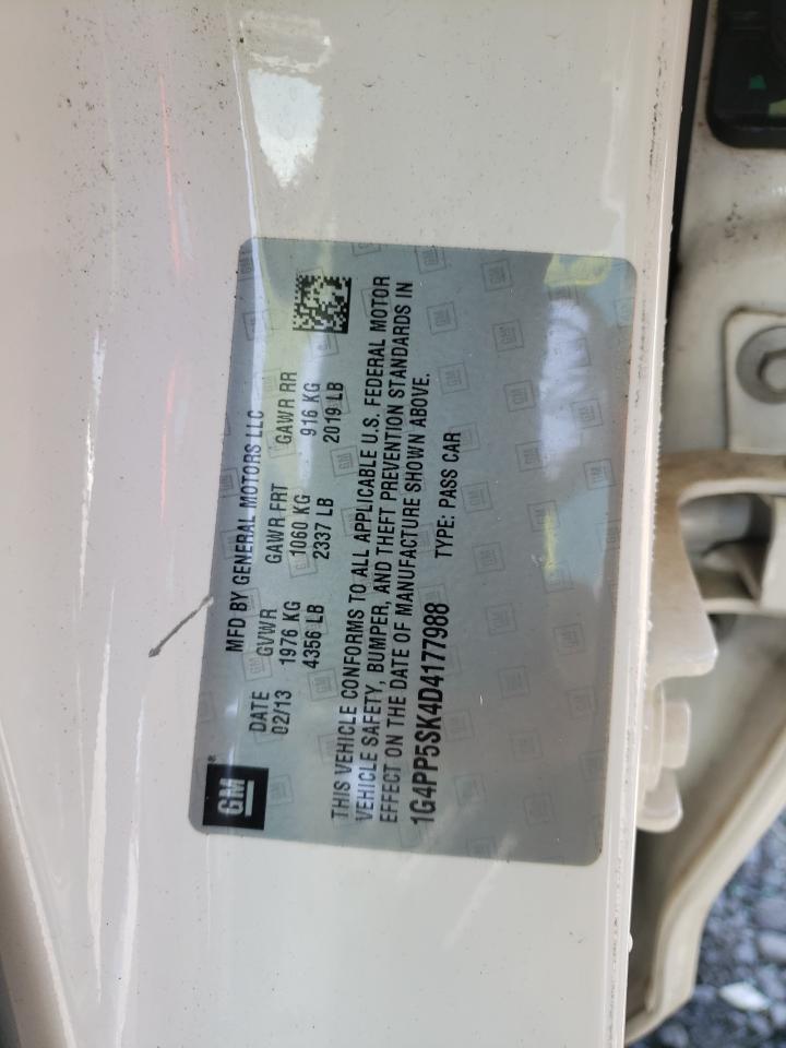 Photo 10 from auction – 2013 BUICK VERANO with VIN 1G4PP5SK4D4177988