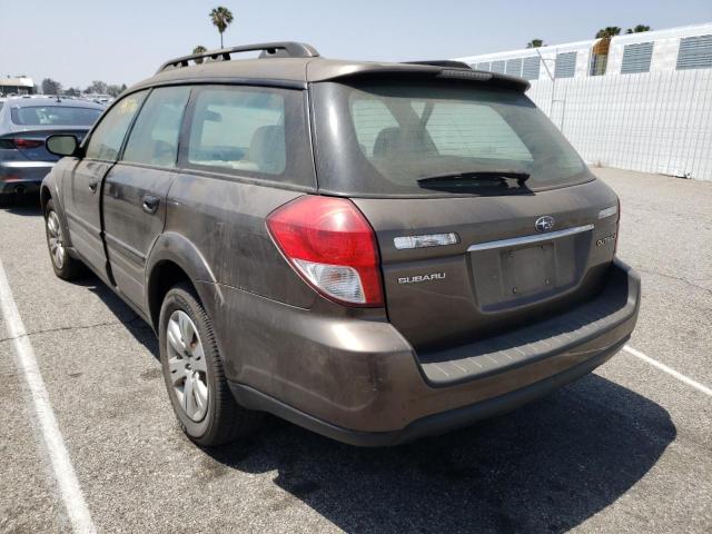 Photo 3 from auction – 2009 SUBARU OUTBACK with VIN 4S4BP60C797317565