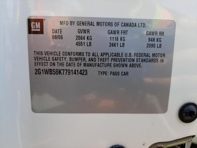 Photo 10 from auction – 2007 CHEVROLET IMPALA LS with VIN 2G1WB58K779141423