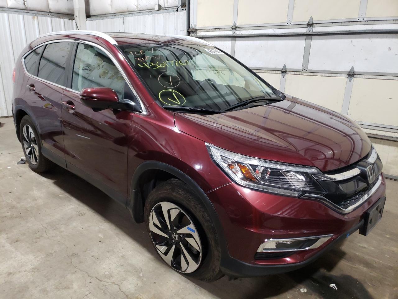 HONDA CR-V TOURI 2016 with VIN 5J6RM4H99GL084148 - Photo from auction