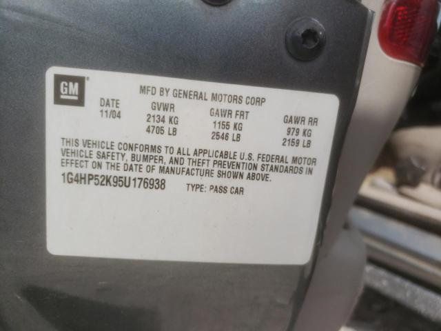 Photo 10 from auction – 2005 BUICK LESABRE CU with VIN 1G4HP52K95U176938