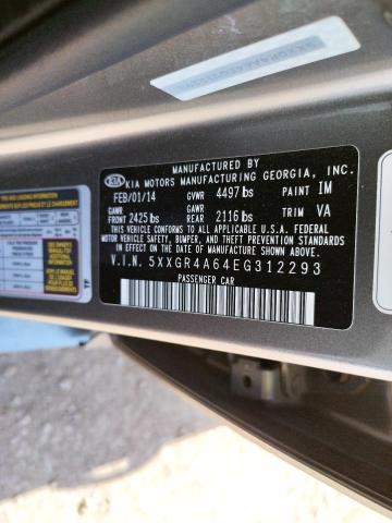 Photo 10 from auction – 2014 KIA OPTIMA SX with VIN 5XXGR4A64EG312293