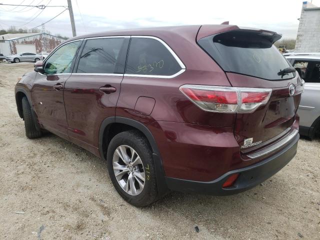 Photo 3 from auction – 2016 TOYOTA HIGHLANDER with VIN 5TDBKRFHXGS345127