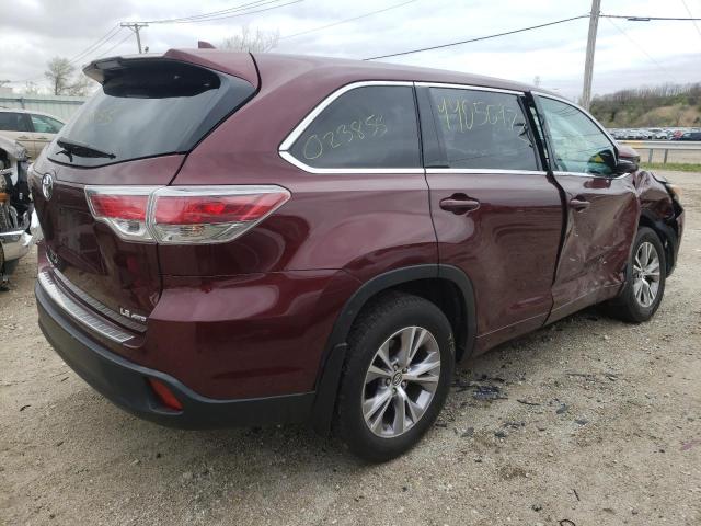 Photo 4 from auction – 2016 TOYOTA HIGHLANDER with VIN 5TDBKRFHXGS345127