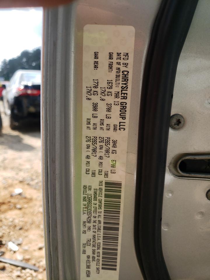 Photo 10 from auction – 2013 RAM 1500 SLT with VIN 1C6RR6GG3DS574290