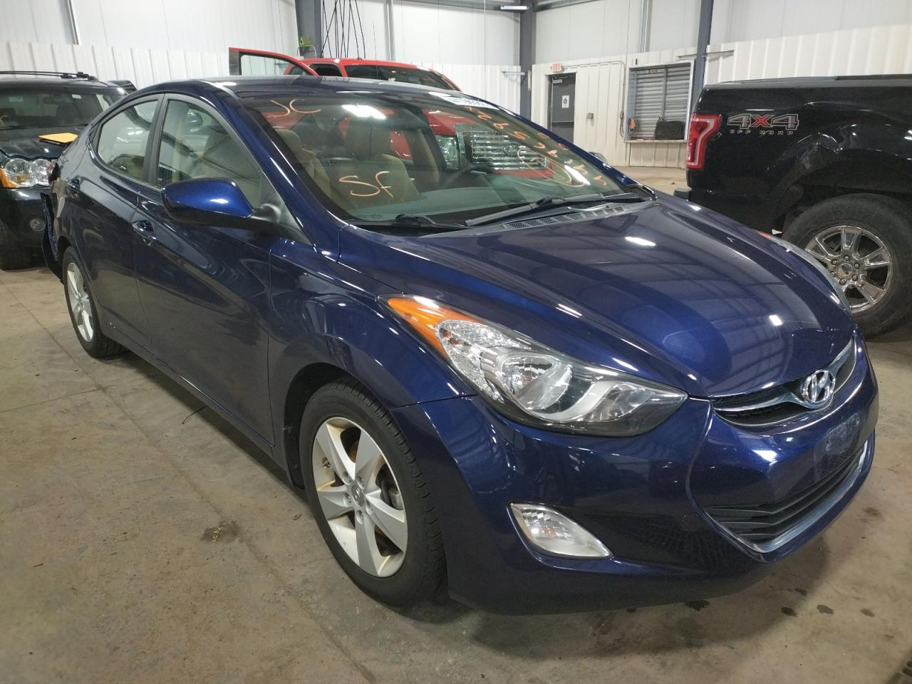 HYUNDAI ELANTRA 2013 with VIN 5NPDH4AE0DH334081 - Photo from auction