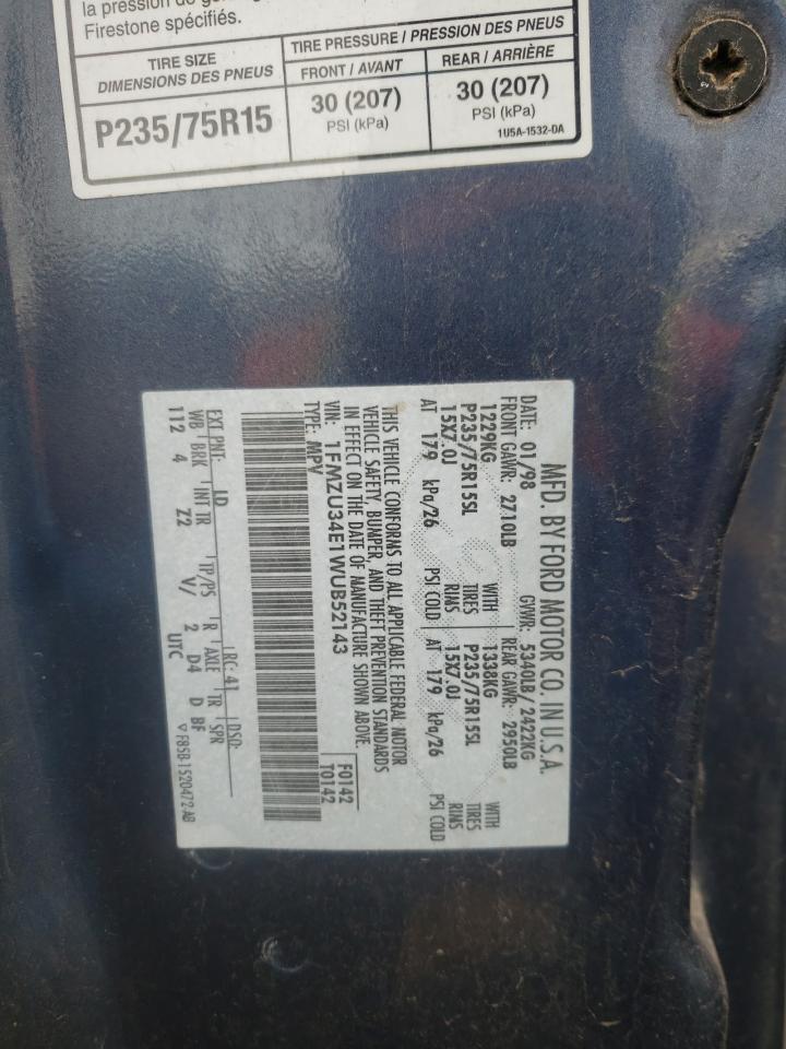 Photo 10 from auction – 1998 FORD EXPLORER with VIN 1FMZU34E1WUB52143