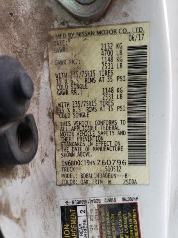 Photo 10 from auction – 2017 NISSAN FRONTIER S with VIN 1N6BD0CT9HN760796