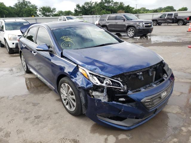 HYUNDAI SONATA SPO 2017 with VIN 5NPE34AF6HH563172 - Photo from auction