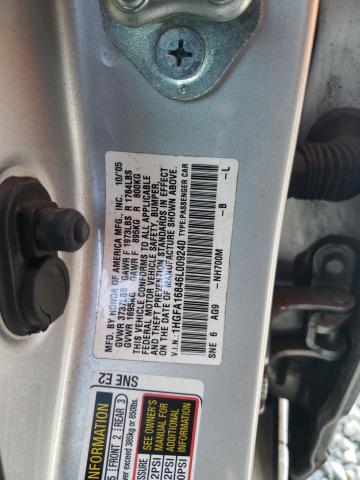 Photo 10 from auction – 2006 HONDA CIVIC EX with VIN 1HGFA16846L009240