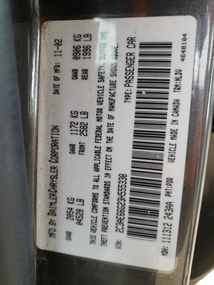 صورة رقم 10 من المزاد - 2003 CHRYSLER 300M مع VIN 2C3AE66G23H555338