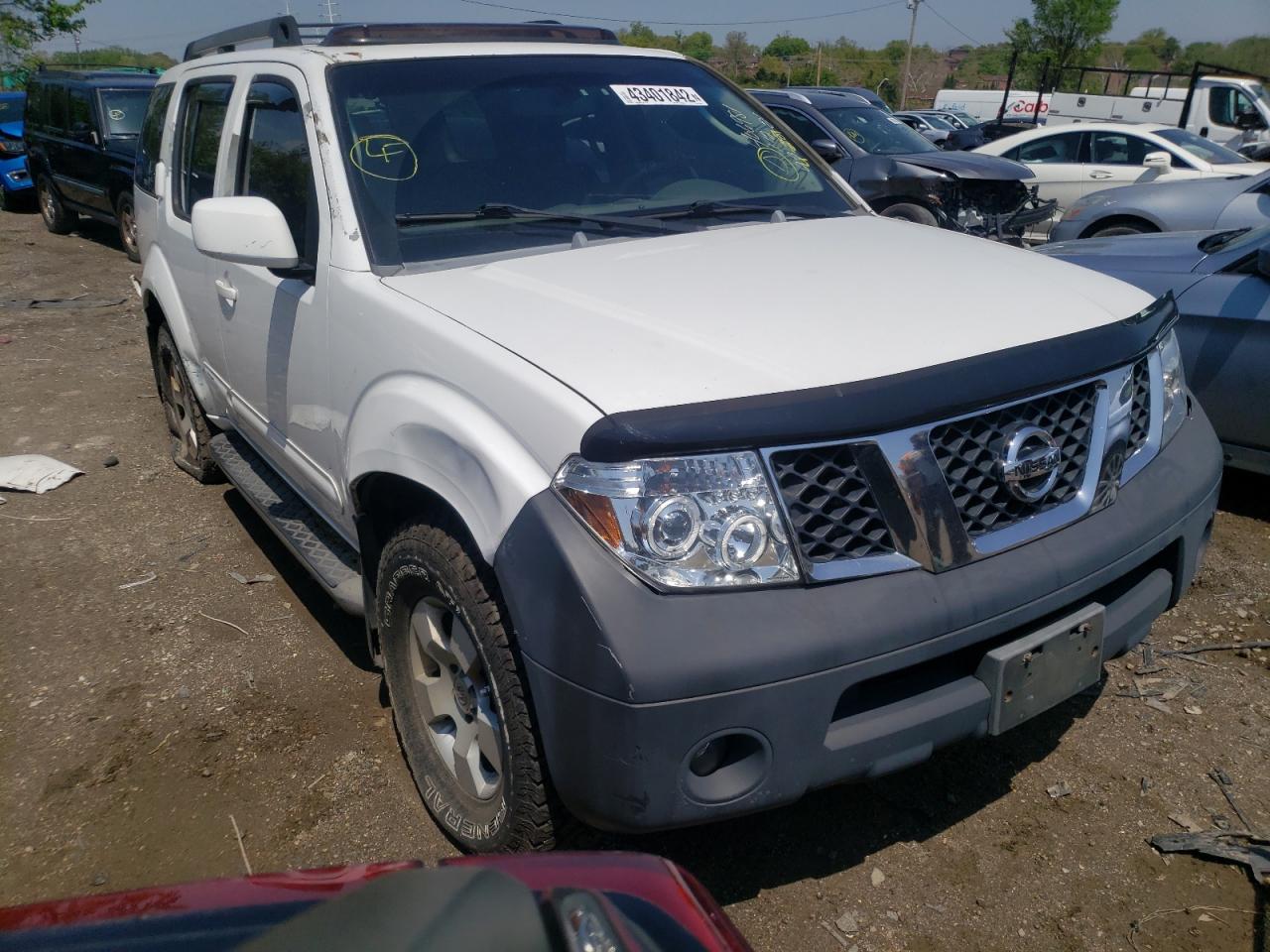 NISSAN PATHFINDER 2005 with VIN 5N1AR18W45C783432 - Photo from auction