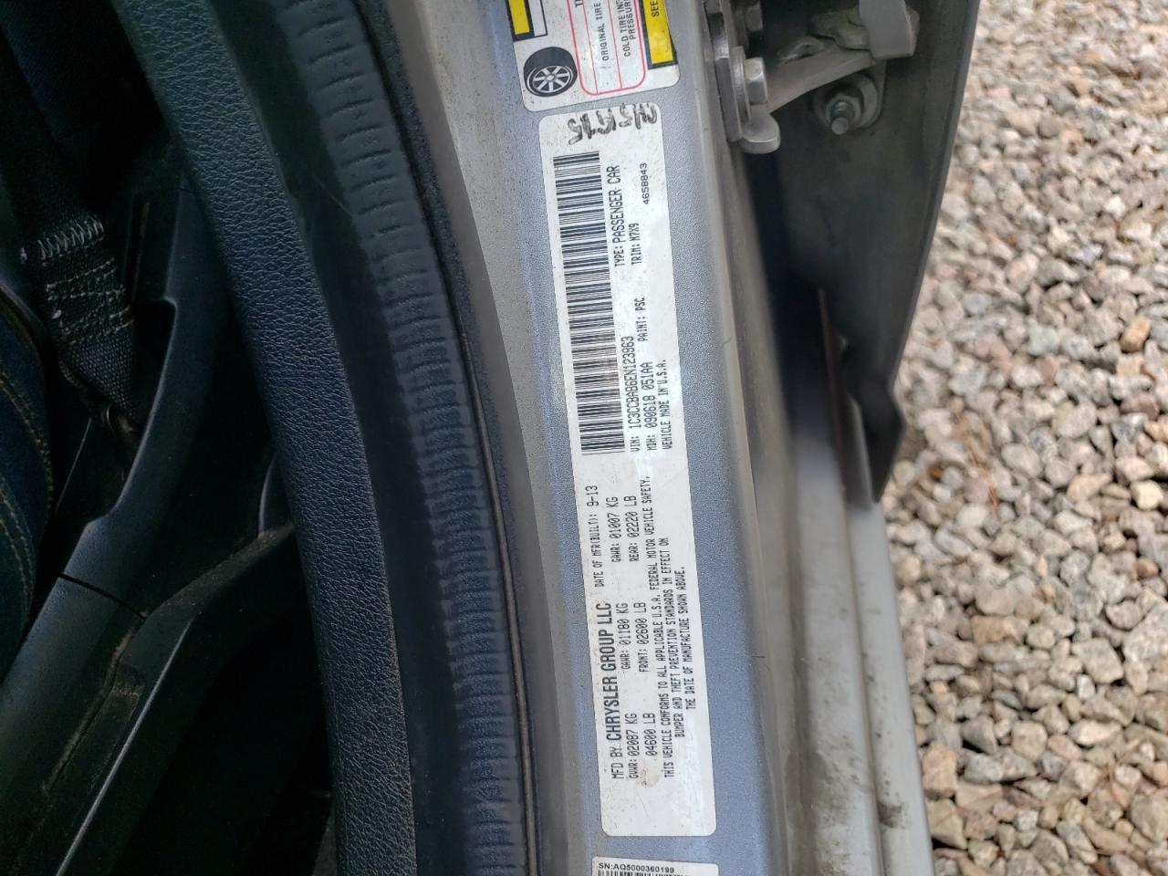 Photo 10 from auction – 2014 CHRYSLER 200 LX with VIN 1C3CCBAB6EN123963