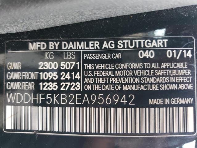 Photo 10 from auction – 2014 MERCEDES-BENZ E 350 with VIN WDDHF5KB2EA956942