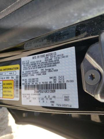 Photo 10 from auction – 2016 FORD FUSION TIT with VIN 3FA6P0SU1GR312009
