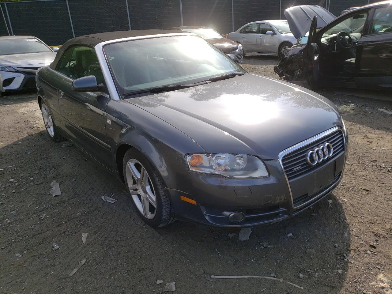 AUDI A4 2.0T CA 2007 with VIN WAUDF48H87K016184 - Photo from auction
