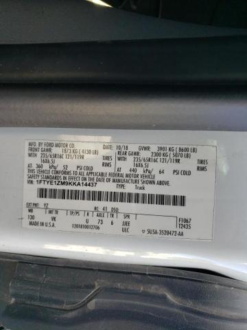 Photo 10 from auction – 2019 FORD TRANSIT T- with VIN 1FTYE1ZM9KKA14437