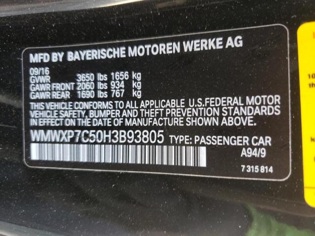Photo 10 from auction – 2017 MINI COOPER S with VIN WMWXP7C50H3B93805