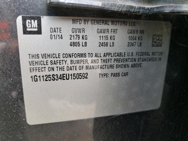 Photo 10 from auction – 2014 CHEVROLET IMPALA LT with VIN 1G1125S34EU150592