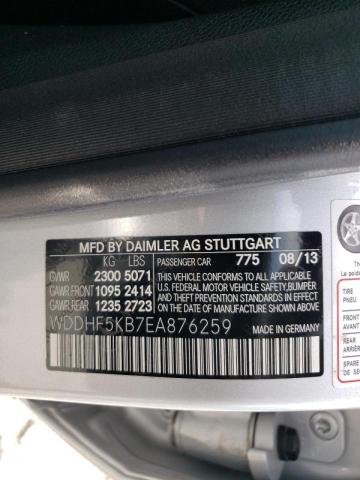 Photo 10 from auction – 2014 MERCEDES-BENZ E 350 with VIN WDDHF5KB7EA876259