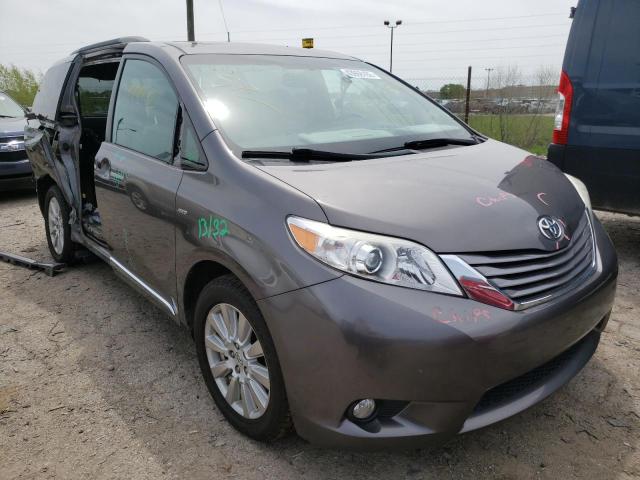 TOYOTA SIENNA XLE 2017 with VIN 5TDDZ3DC8HS154252 - Photo from auction
