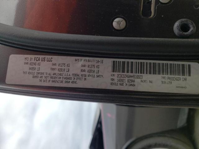 Photo 10 from auction – 2017 DODGE CHALLENGER with VIN 2C3CDZAG0HH516923