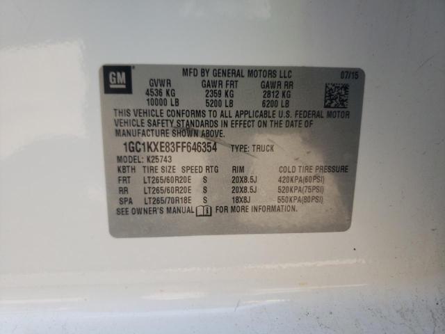 Photo 10 from auction – 2015 CHEVROLET SILVERADO with VIN 1GC1KXE83FF646354