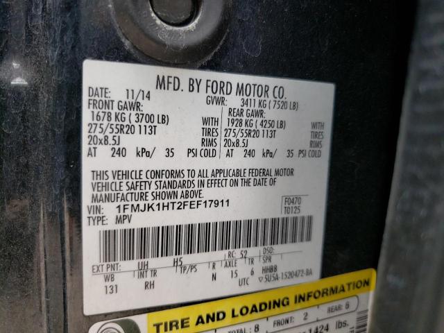 Photo 10 from auction – 2015 FORD EXPEDITION with VIN 1FMJK1HT2FEF17911
