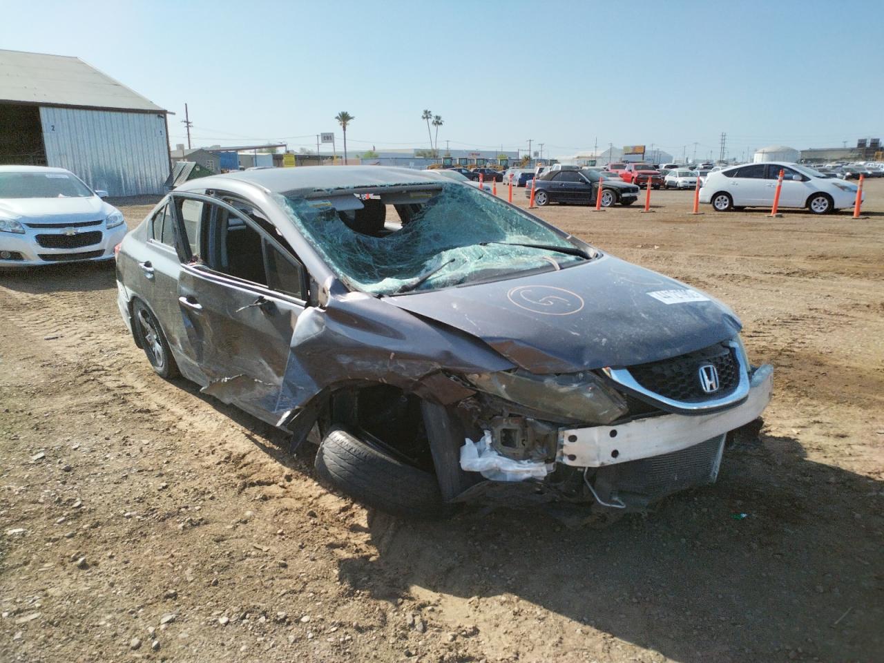 HONDA CIVIC LX 2015 with VIN 19XFB2F58FE096964 - Photo from auction