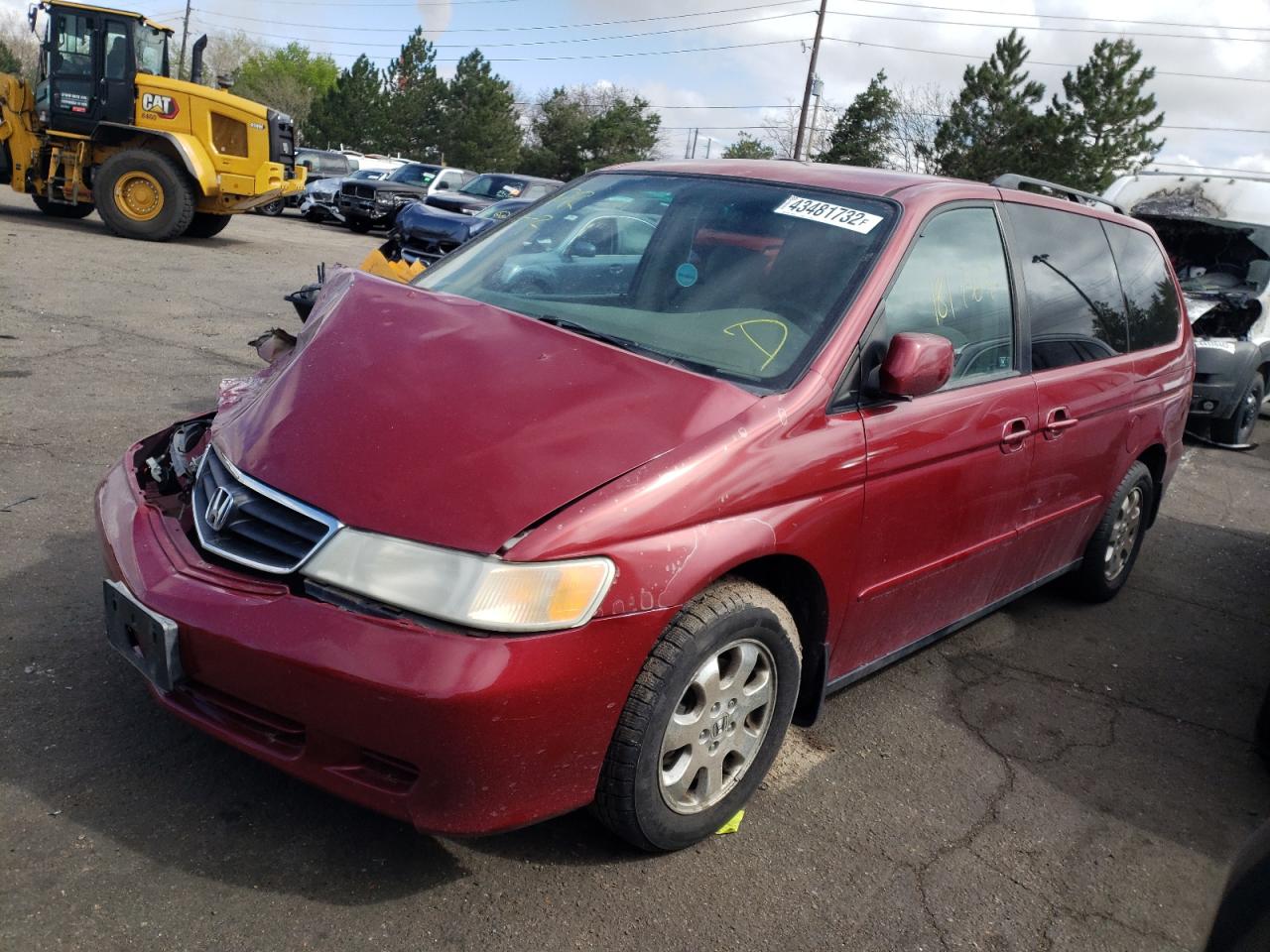Photo 2 from auction – 2004 HONDA ODYSSEY EX with VIN 5FNRL18804B103036