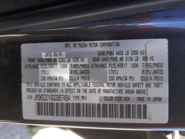 Photo 10 from auction – 2016 MAZDA CX-5 TOURI with VIN JM3KE2CY9G0867454