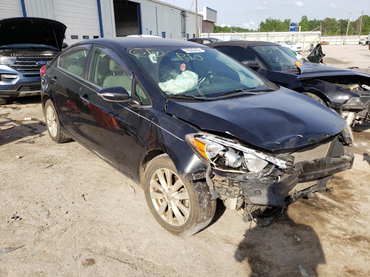 KIA FORTE EX 2014 with VIN KNAFX4A87E5198066 - Photo from auction