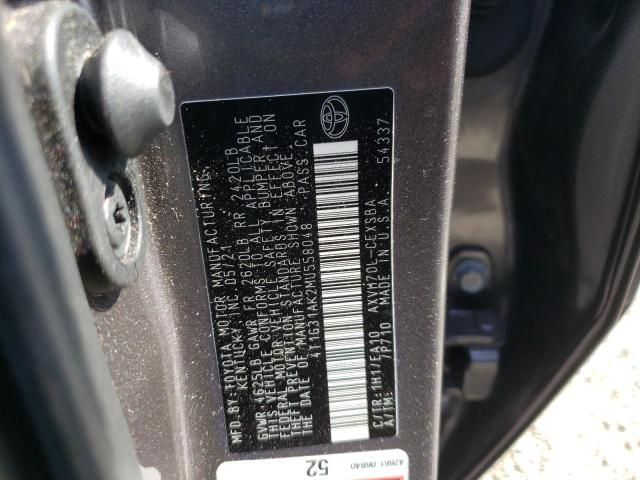 Photo 10 from auction – 2021 TOYOTA CAMRY SE with VIN 4T1G31AK2MU558048
