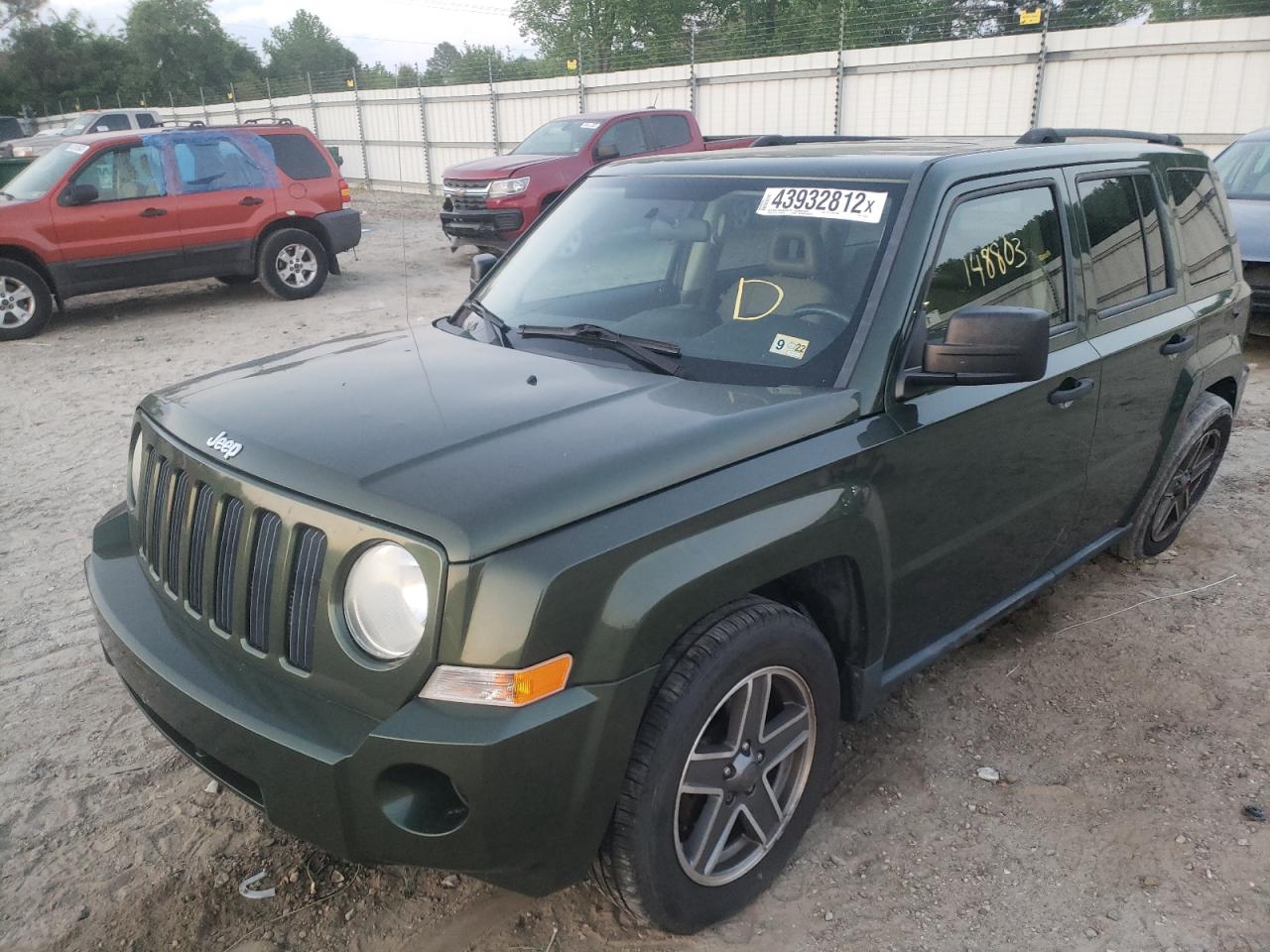 Photo 2 from auction – 2009 JEEP PATRIOT SP with VIN 1J4FT28B99D219736
