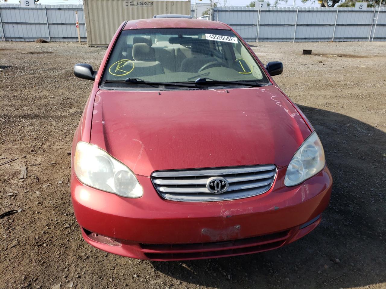 Photo 9 from auction – 2003 TOYOTA COROLLA CE with VIN JTDBR32E130023431