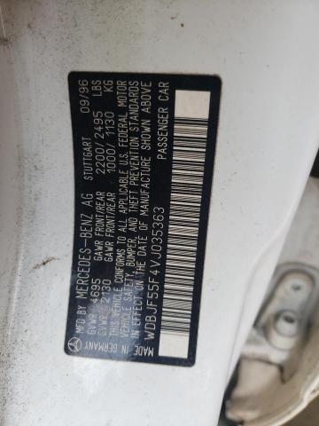 MERCEDES-BENZ E 320 1997 with VIN WDBJF55F4VJ035363 - Photo from auction