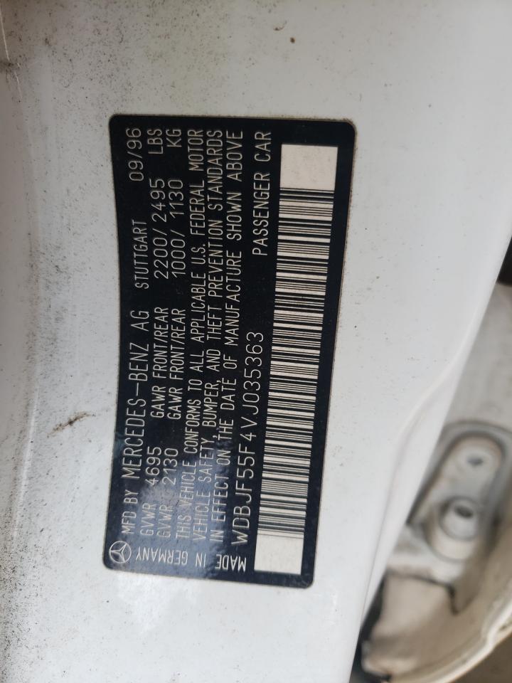 Photo 11 from auction – 1997 MERCEDES-BENZ E 320 with VIN WDBJF55F4VJ035363