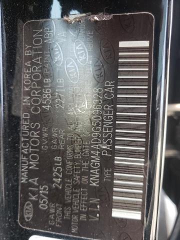Photo 10 from auction – 2016 KIA OPTIMA HYB with VIN KNAGM4AD9G5096328
