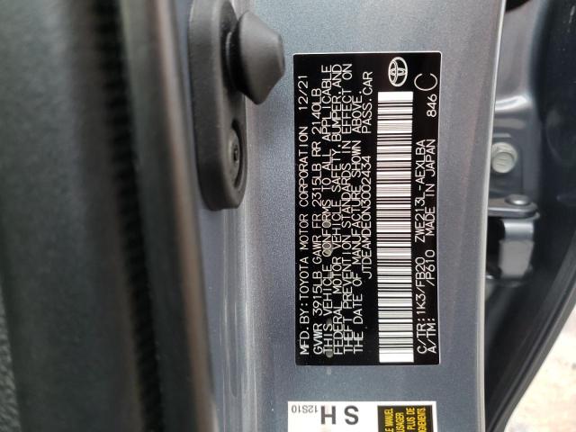Photo 10 from auction – 2022 TOYOTA COROLLA LE with VIN JTDEAMDE0N3002434