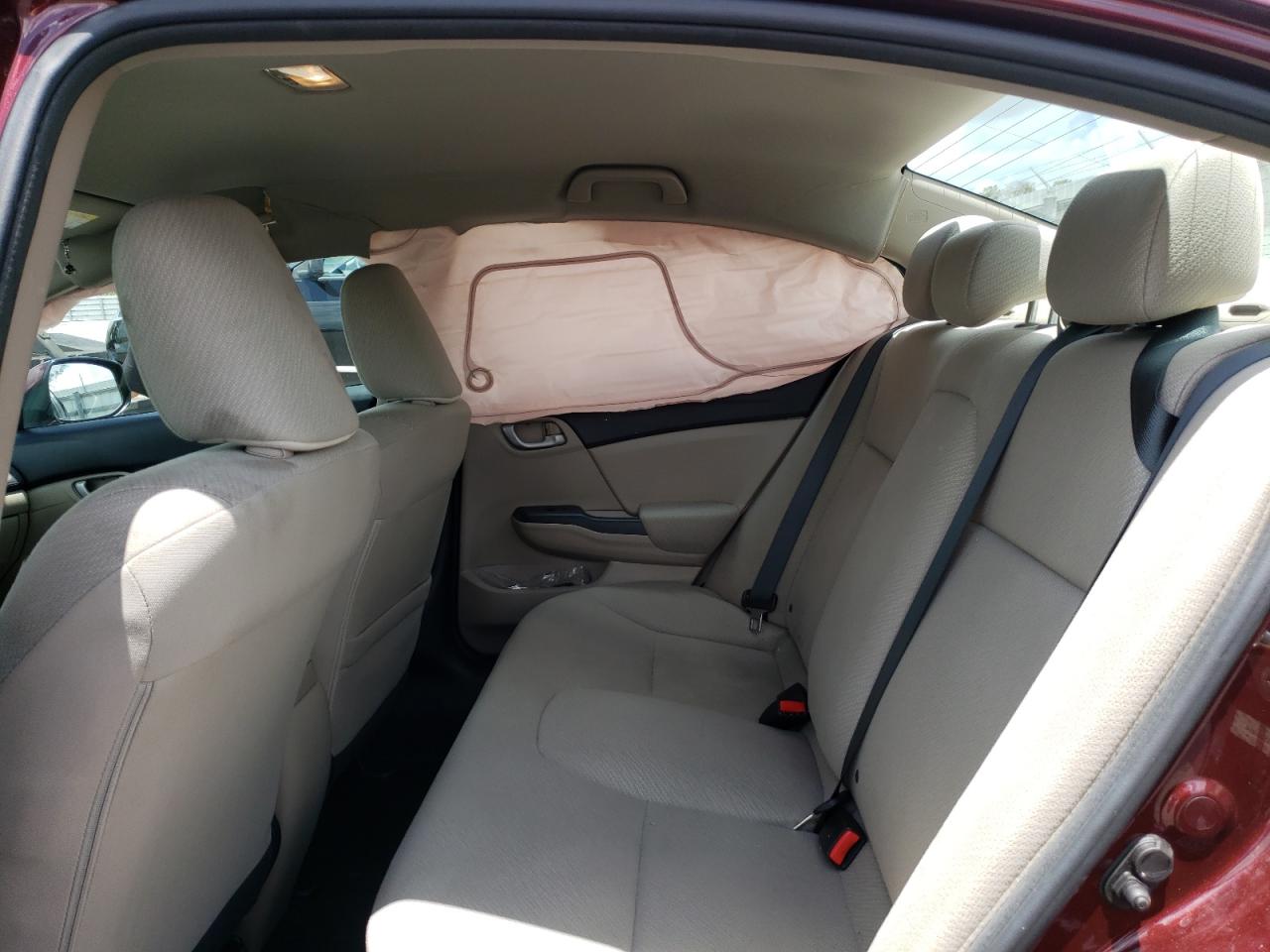 Photo 6 from auction – 2013 HONDA CIVIC LX with VIN 19XFB2F5XDE080746