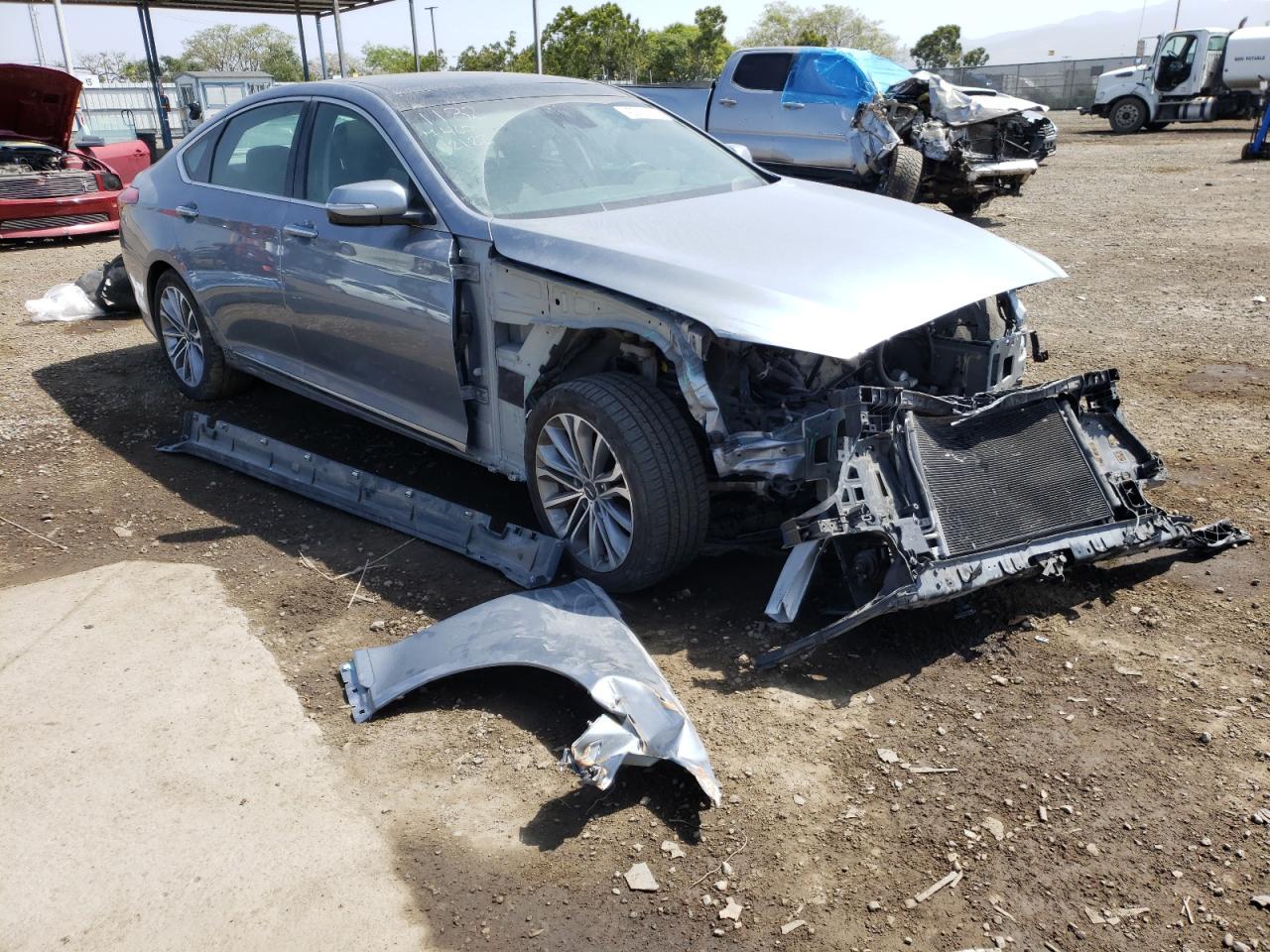 GENESIS G80 BASE 2017 with VIN KMHGN4JE3HU177465 - Photo from auction