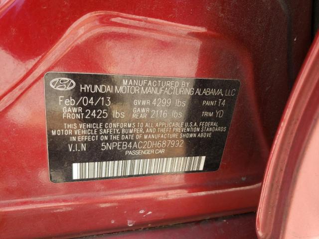 Photo 10 from auction – 2013 HYUNDAI SONATA GLS with VIN 5NPEB4AC2DH687992