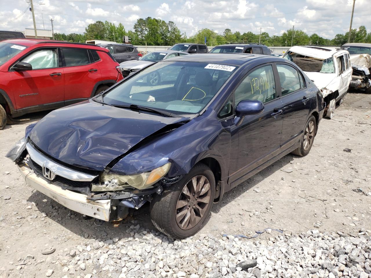 Photo 2 from auction – 2010 HONDA CIVIC EX with VIN 19XFA1F83AE073219